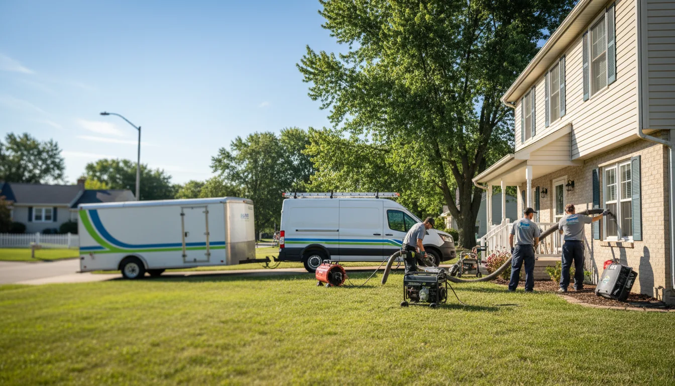Flooded Basement Restoration And Cleanup With Repair in Hillsboro, OH near me